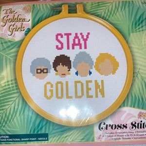 FINAL DROP 🔥 NWT Golden Girls Stay Golden Cross Stitch Kit